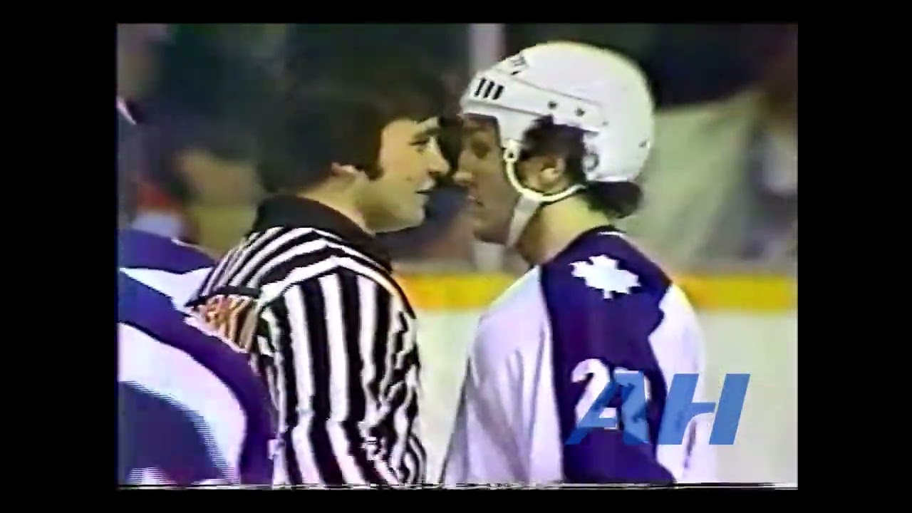 NHL Dec. 26, 1977 Brian Glennie,TOR v Brian Spencer,PIT (hit) Toronto Maple Leafs Pittsburgh Penguin