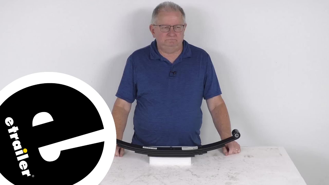 etrailer | Complete Breakdown of the 4-Leaf Double-Eye Spring for 5,000-lb Trailer Axles