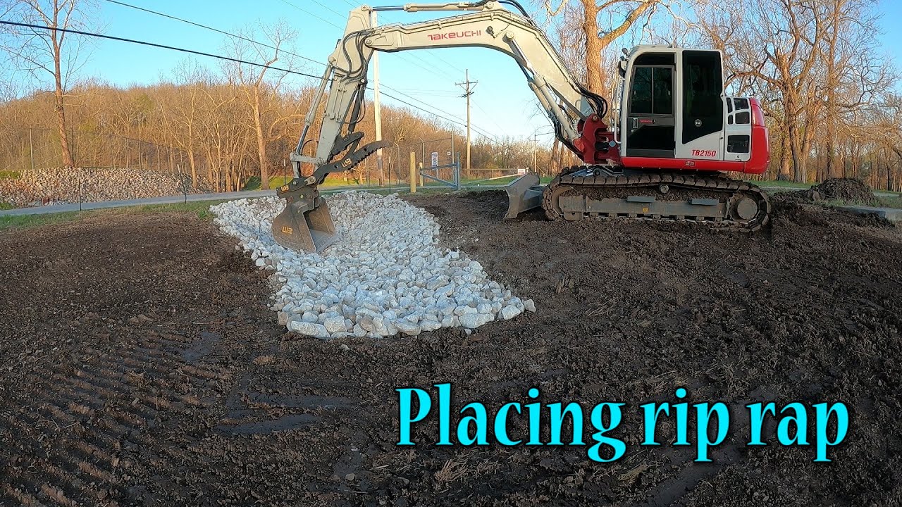 Lining A Ditch With Rip Rap