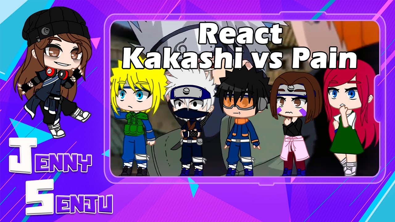 Time Minato + Kushina reagindo a Luta do Kakashi vs Pain