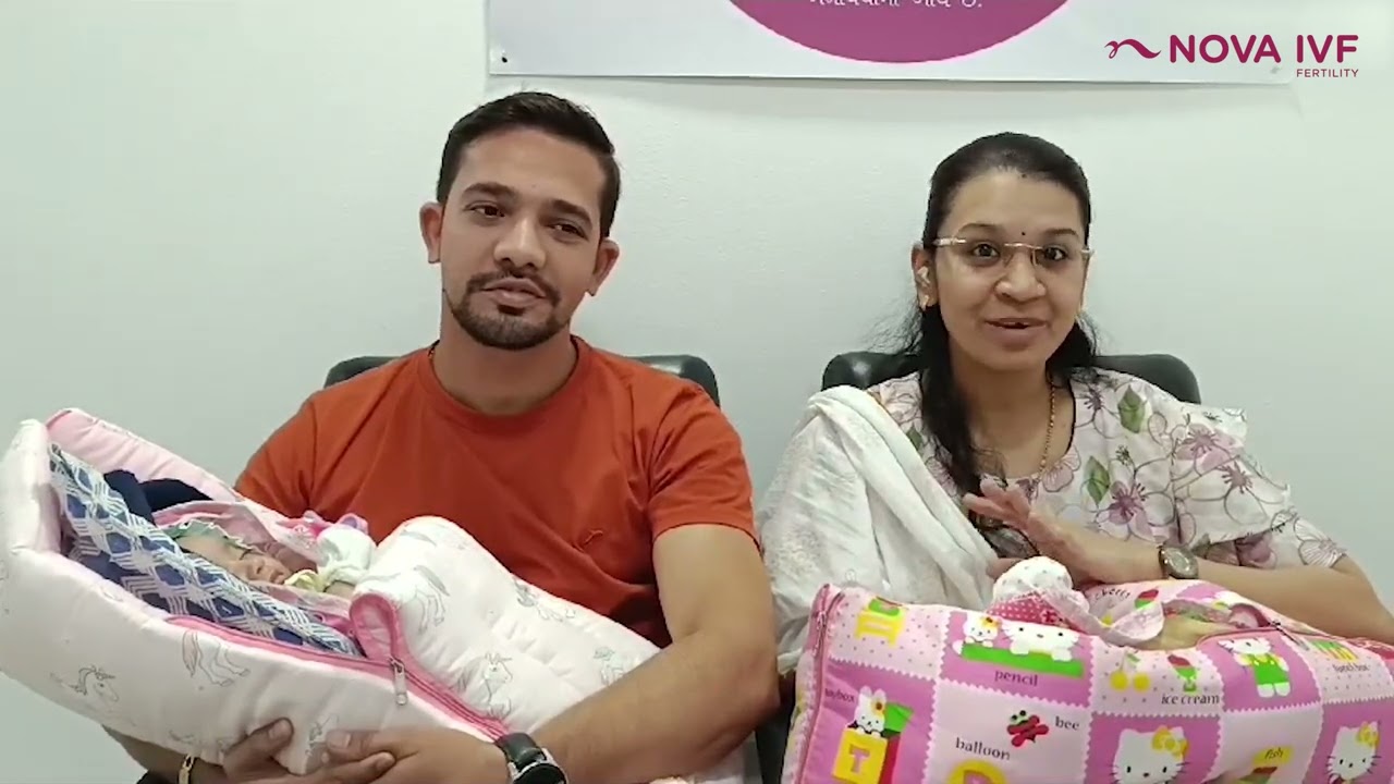 The couple conceived after IVF treatment by Dr. Mona Shroff, an IVF specialist at Nova IVF Surat