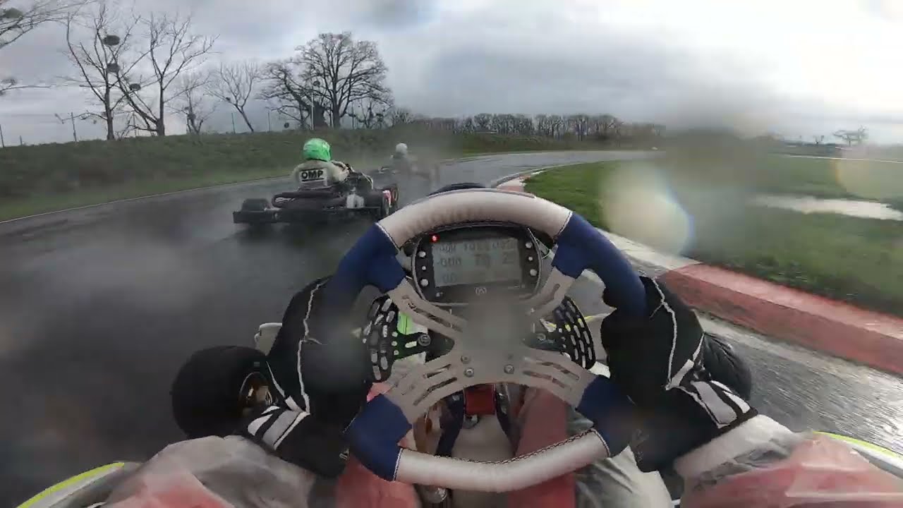 Karting Loheac pluie 24/02