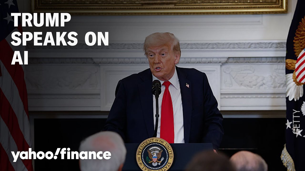 President Trump delivers remarks on AI