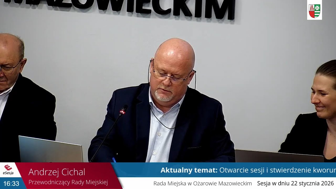 [KADENCJA 2024-2029] XXIII Sesja Rady Miejskiej w Ożarowie Mazowieckim, 22 stycznia 2026