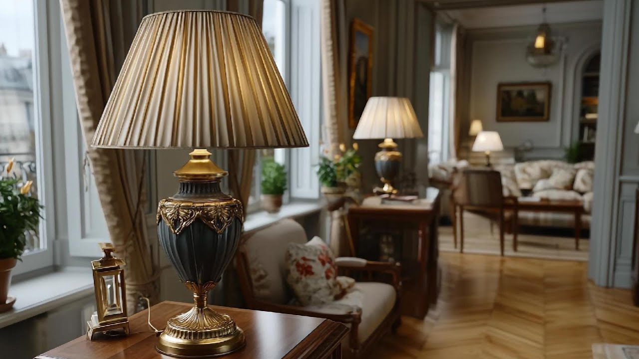 Плиссированные абажуры Parisian Homes – Мягкое освещение для французского домашнего декора