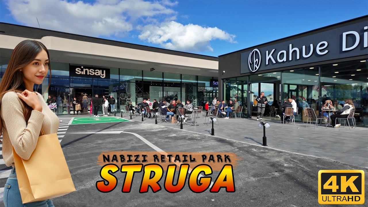 Nabizi Retail Park - STRUGA, Macedonia *Shopping Mall* (5.2025) 【4K WALK TOUR】 🚶 Струга, Македонија