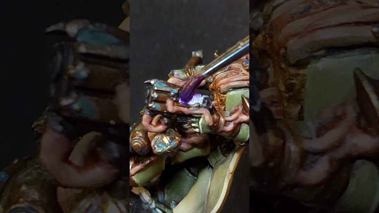 Painting Custom Death Guard Champion | Plasma Gun