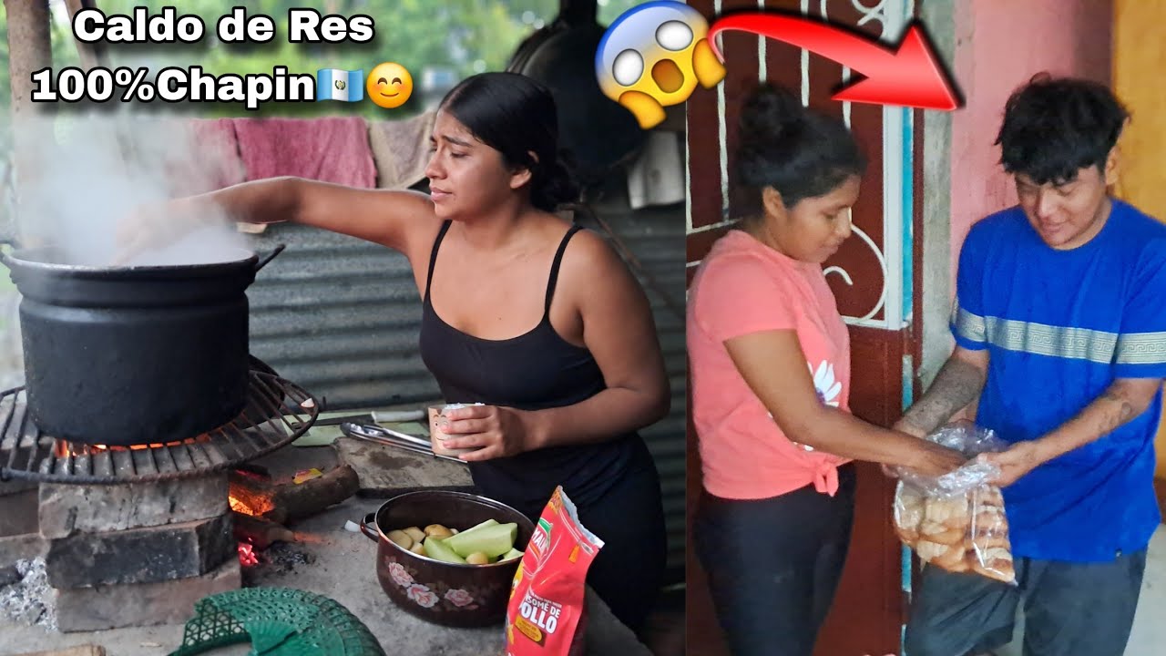 CHINAS prepara un Caldo de Res 100%chapin/se Enoja con MARCO porque se comporta puro LOCO 😡😱