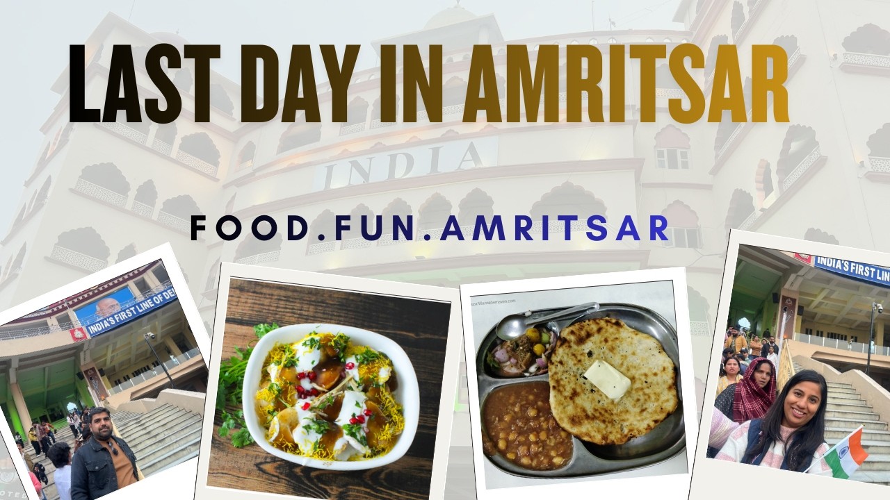 Amritsar Trip Ka Last Din | Food, Family & Memories ❤️ ✅ #amritsar #goldentemple #waghaborder #army