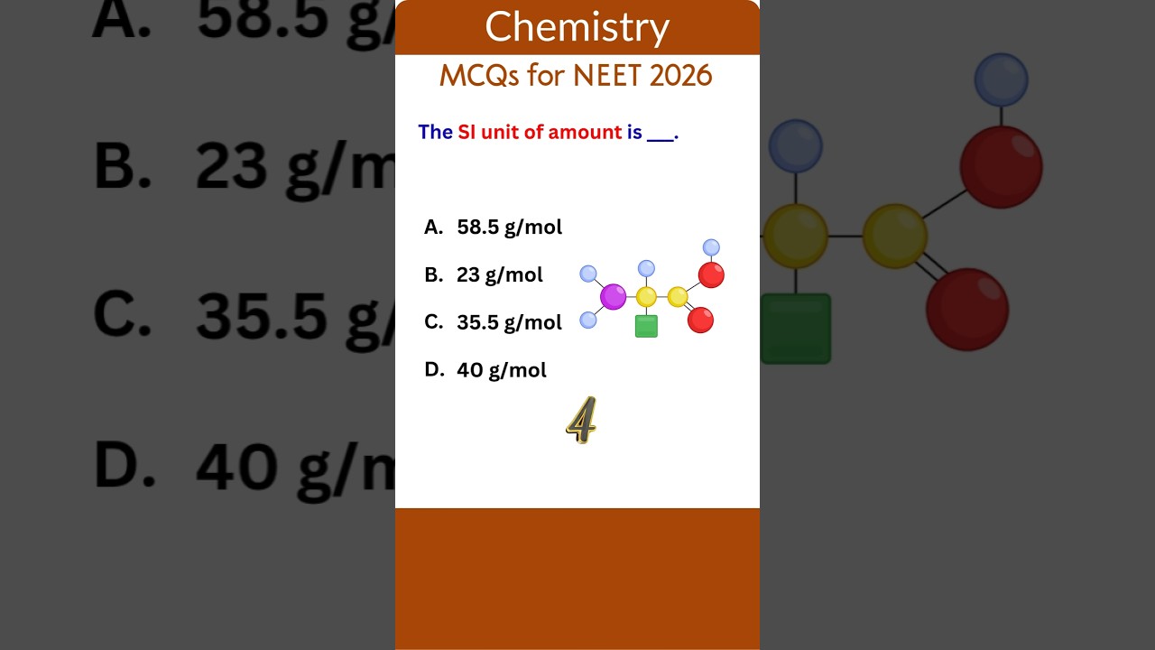 Chemistry MCQs for NEET 11 | Bite-Sized Challenges! 