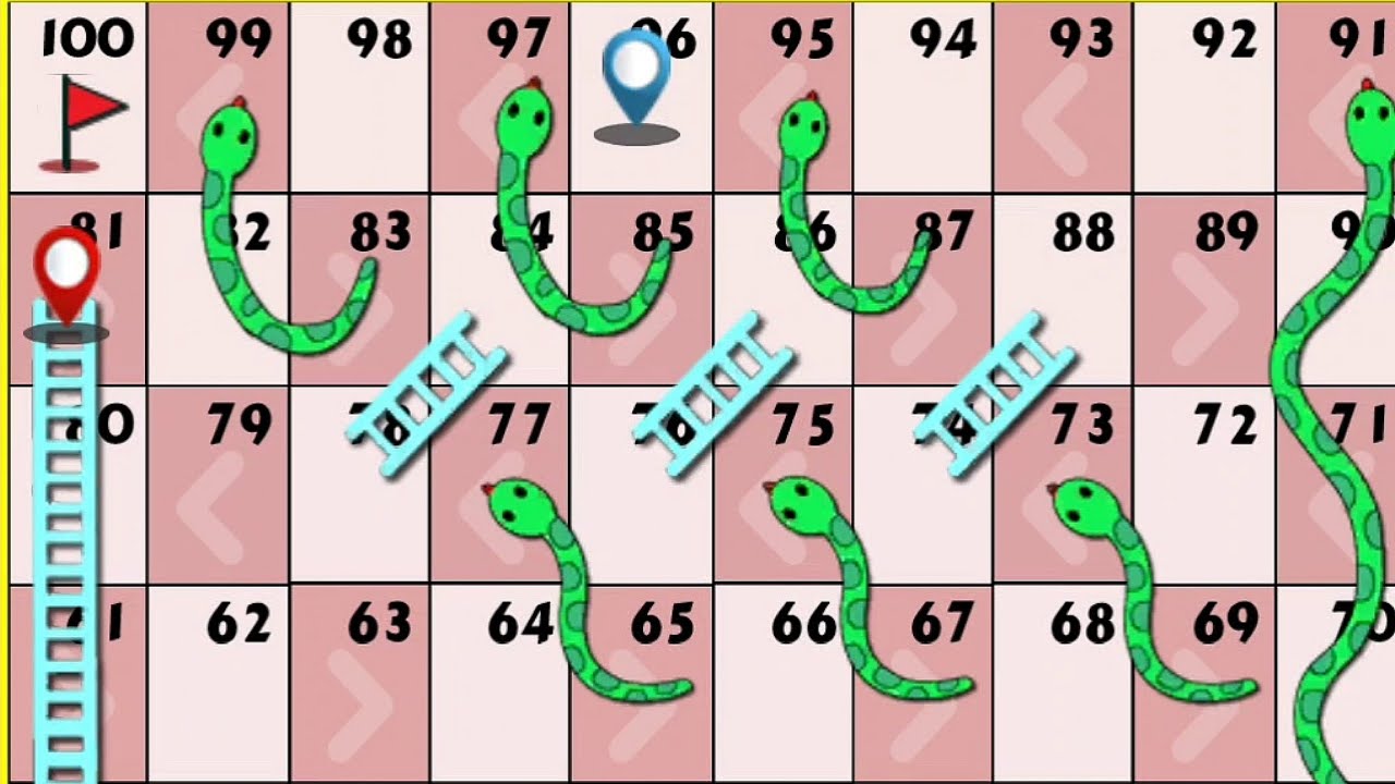 सांप सीढ़ी | Ludo King Snake and ladder | Ludo snake and ladder | ludo snake and ladder 2 players