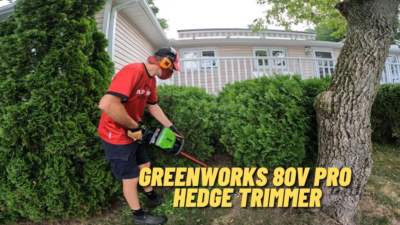 I Tried the GREENWORKS 80V Pro Hedge Trimmer