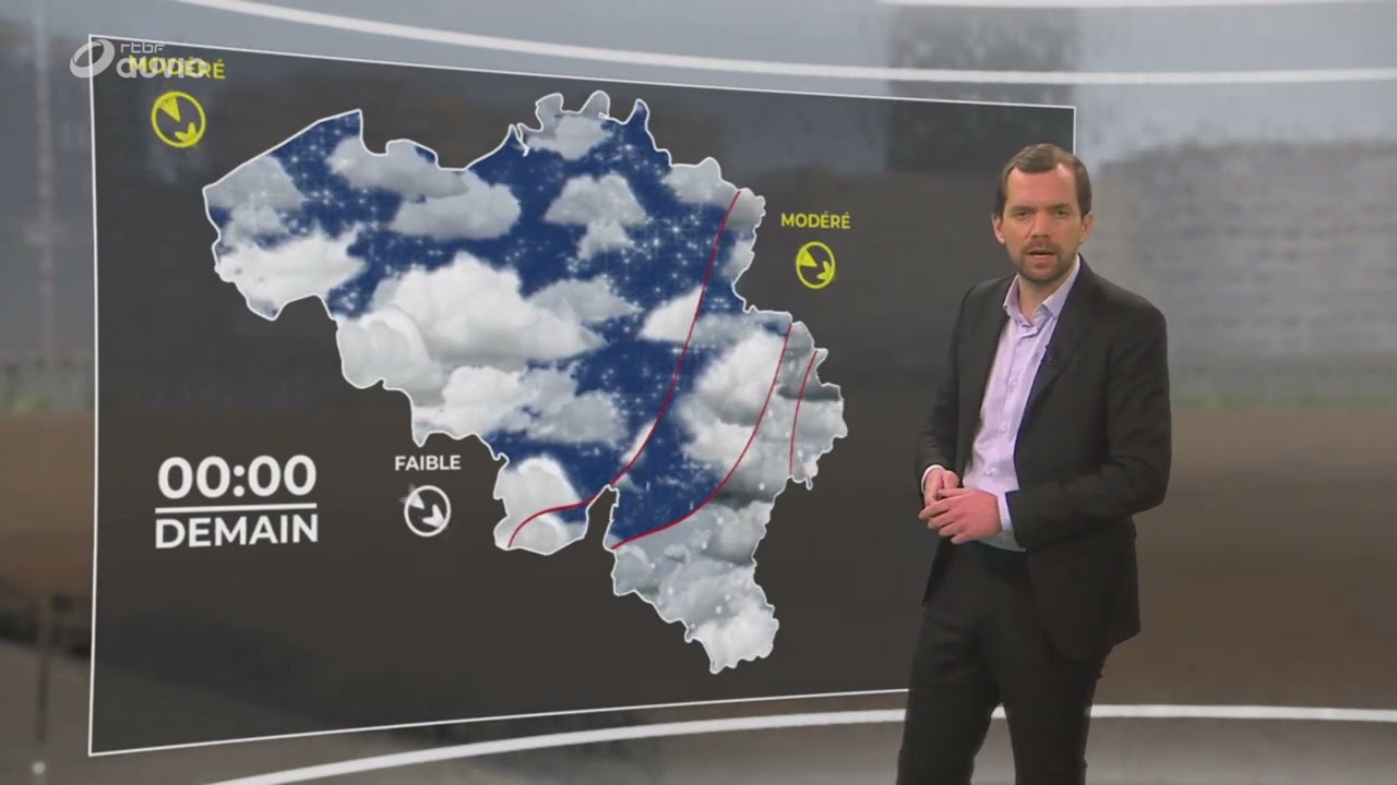 M&eacute;t&eacute;o Belgique pour ce soir et cette nuit jusqu'au 23 janvier 2022.