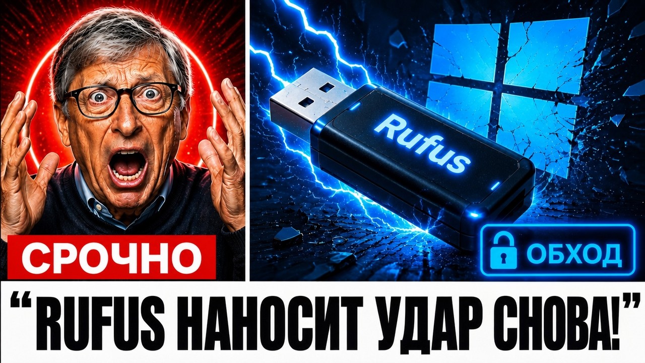 Rufus ТОЛЬКО ЧТО УНИЧТОЖИЛ Windows 11 на глазах у миллионов, наблюдающих крах Microsoft!