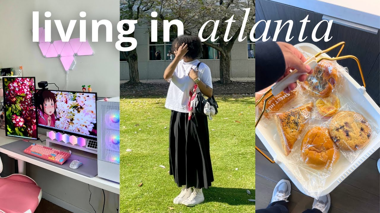 day in my life living in ATL 🏙️: nike event, art museum, mini golf, hiking w/ friends, etc.