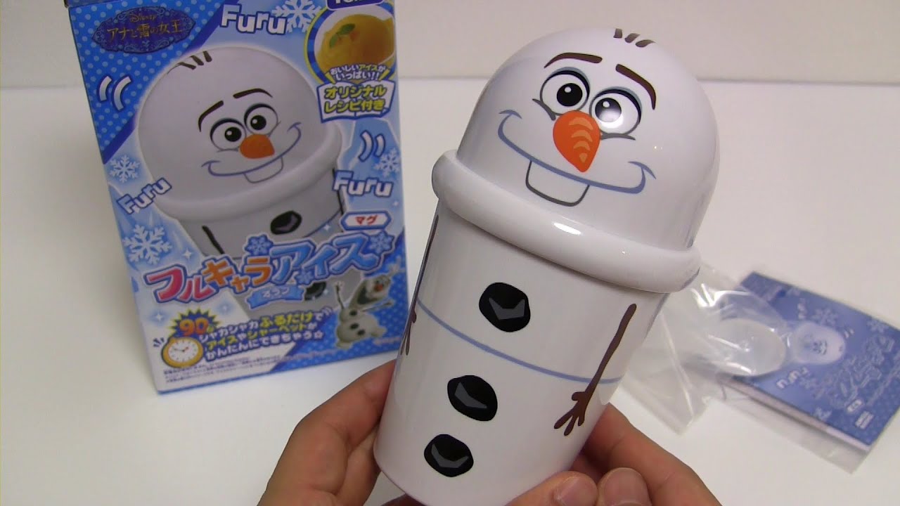 Frozen Olaf 90 Secs Sherbet Maker 'Furu Kyara Ice' Cooking Tool
