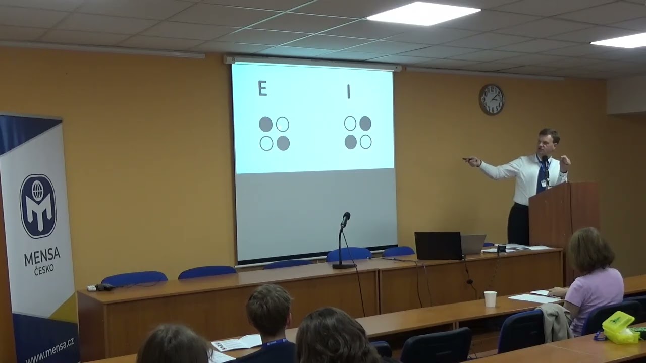 Mensa Akademie 2025: Tomáš Blumenstein - Naučte se Braillovo písmo zpaměti