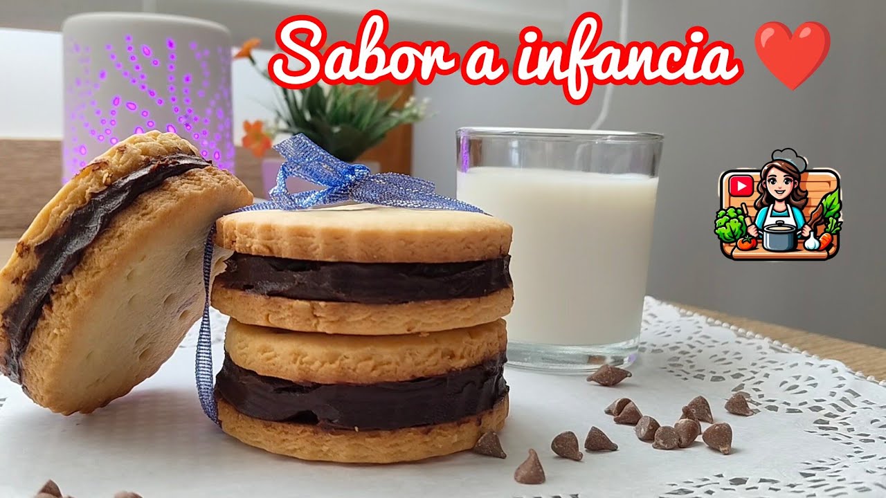 Galletas Rellenas de Chocolate como las de Antes 👧🏼👧🏼