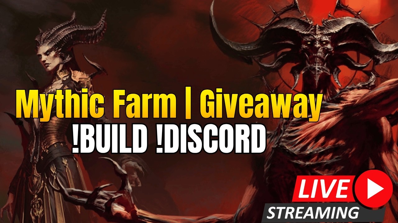 Mythic Farms | Seal Giveaway! !Build !Discord #Diablo4 #Diablopartner