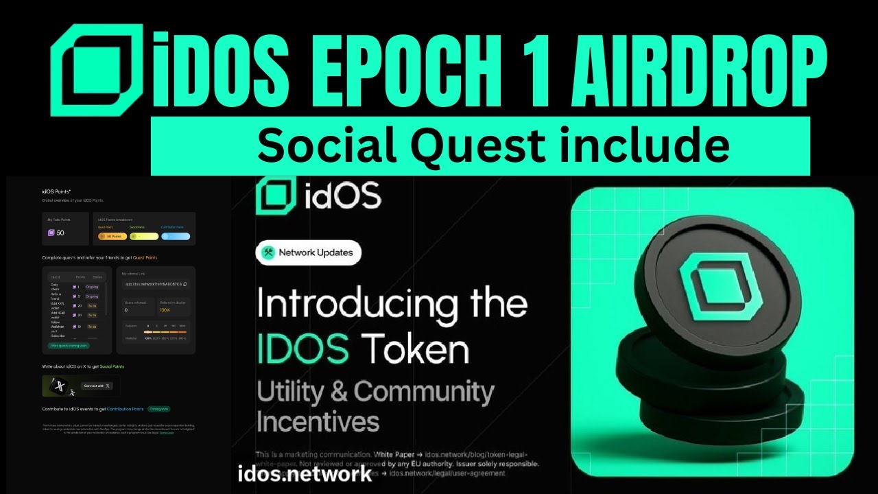 idOS Testnet Airdrop - Join Social Quest Points 🔥 Social & Contribution Points Important  !! #idOS
