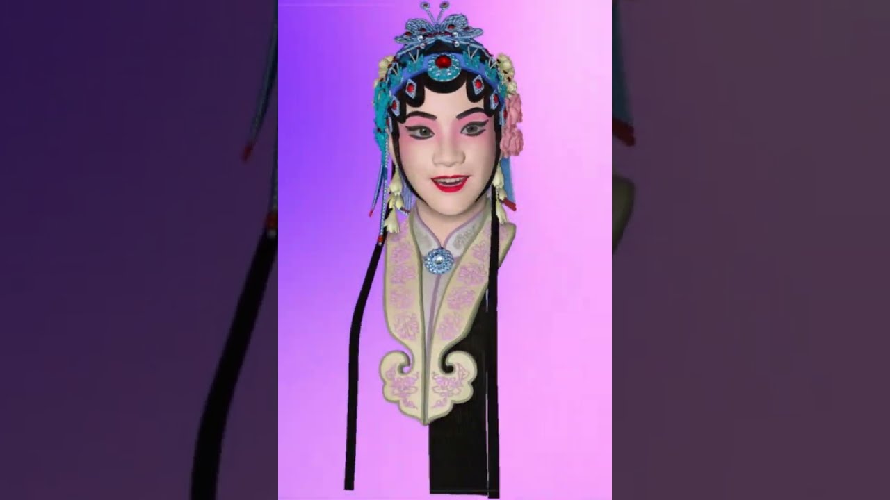 国粹雅韵主题，数字雕刻模型制作，青春版昆曲牡丹亭为创作灵感，肖像原型定制