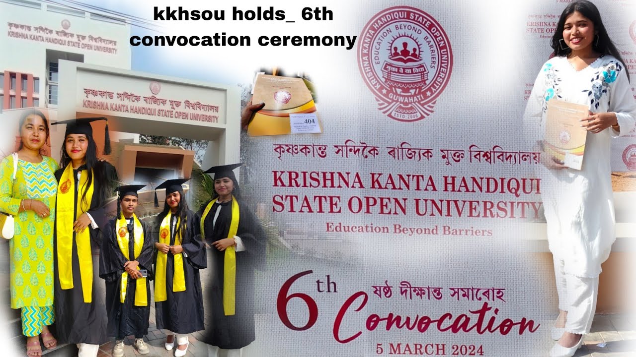 KKHSOUniversity holds _6th convocation 🎓 ceremony💛🙏 #convocation2024 #kkhsou #guwahati #5march