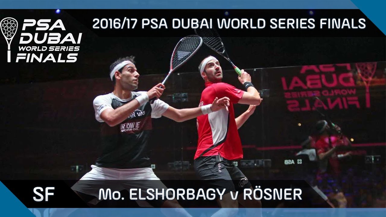 Squash: Mo. ElShorbagy v Rösner - Semi-Final - PSA Dubai World Series Finals 2016/17
