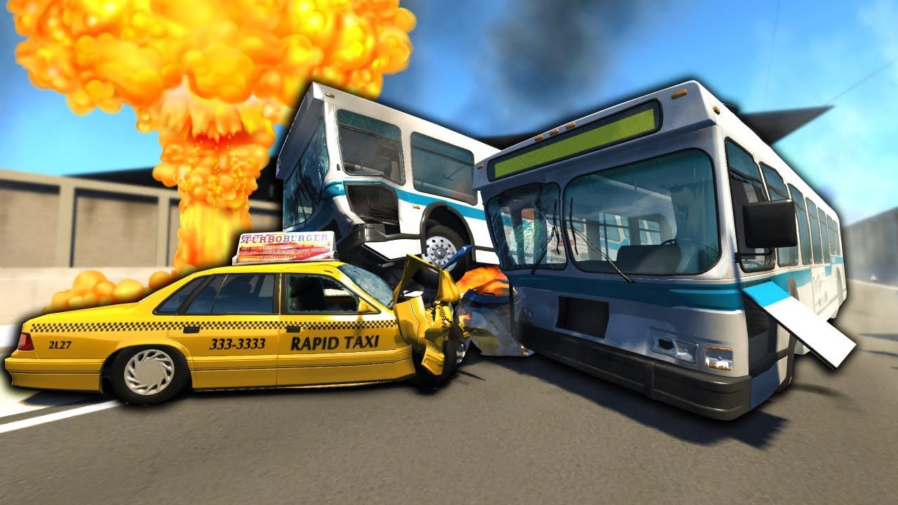 I Used Nukes to Create the Biggest Highway Crashes! - BeamNG Gameplay & Crashes