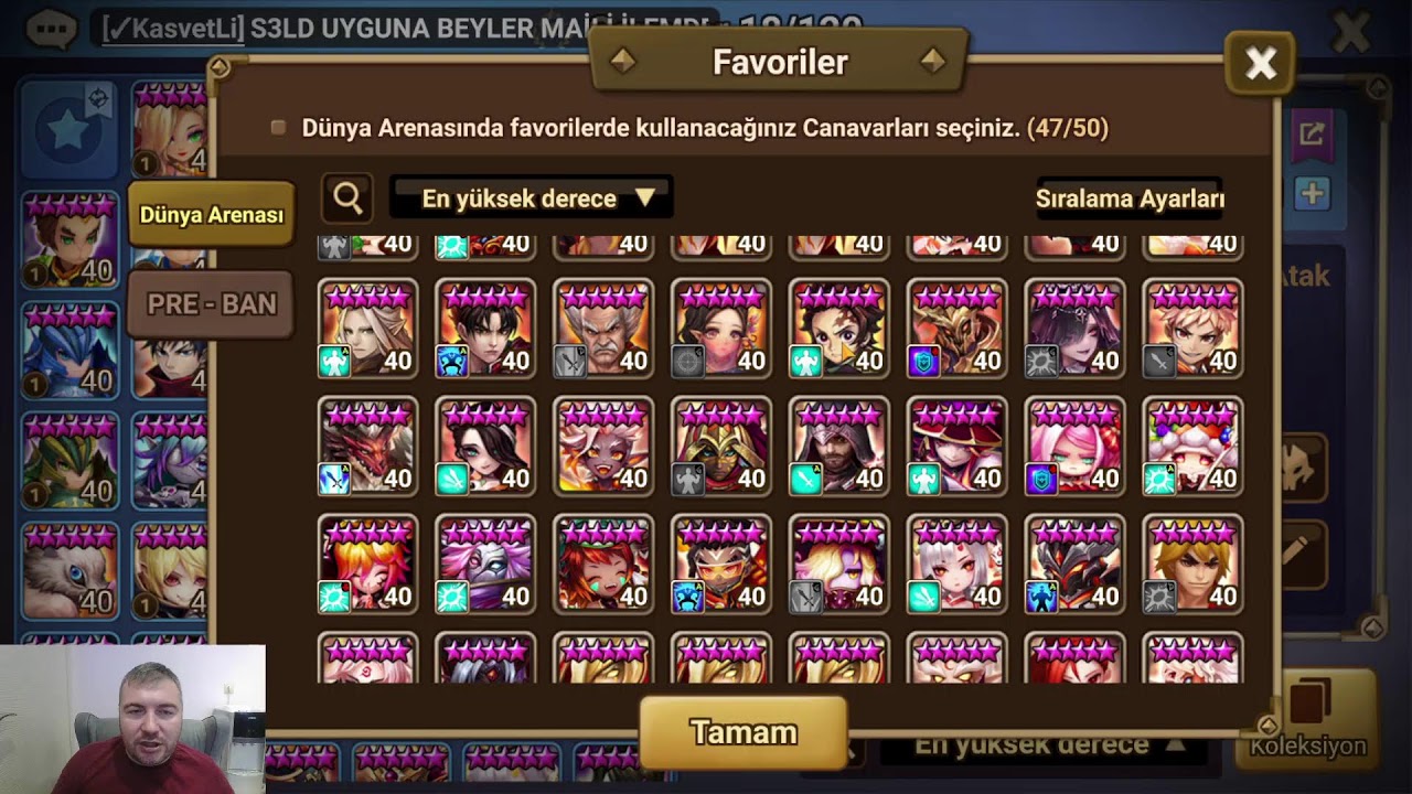 SUMMONER WAR TÜRKÇE CANLI ARENA SAVAŞLARI!