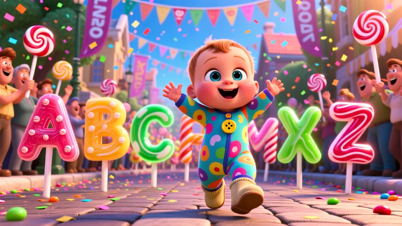 Learn ABC in Candy Town 🍭🎶 | Fun Alphabet Song for Kids | Sweet Learning Adventure Rhyme