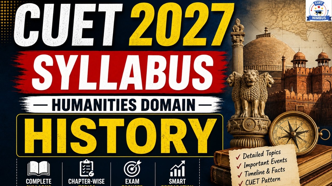 CUET UG 2027 Syllabus | History Domain #cuet2027 #cuet #cuetexam #history