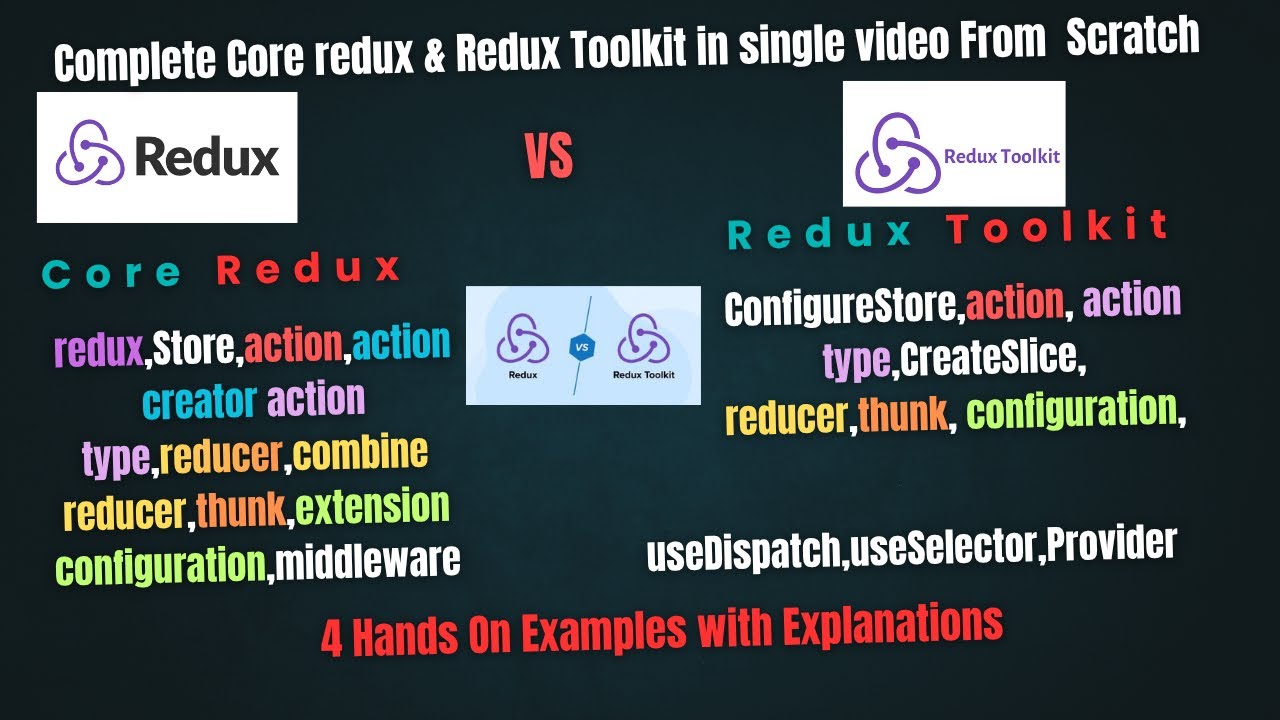 Core Redux vs Redux Toolkit: Complete Tutorial on core redux & redux toolkit from scratch.