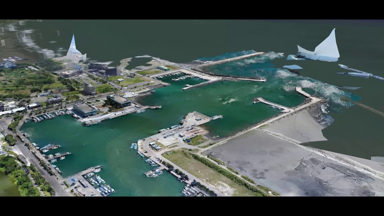 Cesium Hierarchical 3D Tiles Demonstration (Fishing Port)