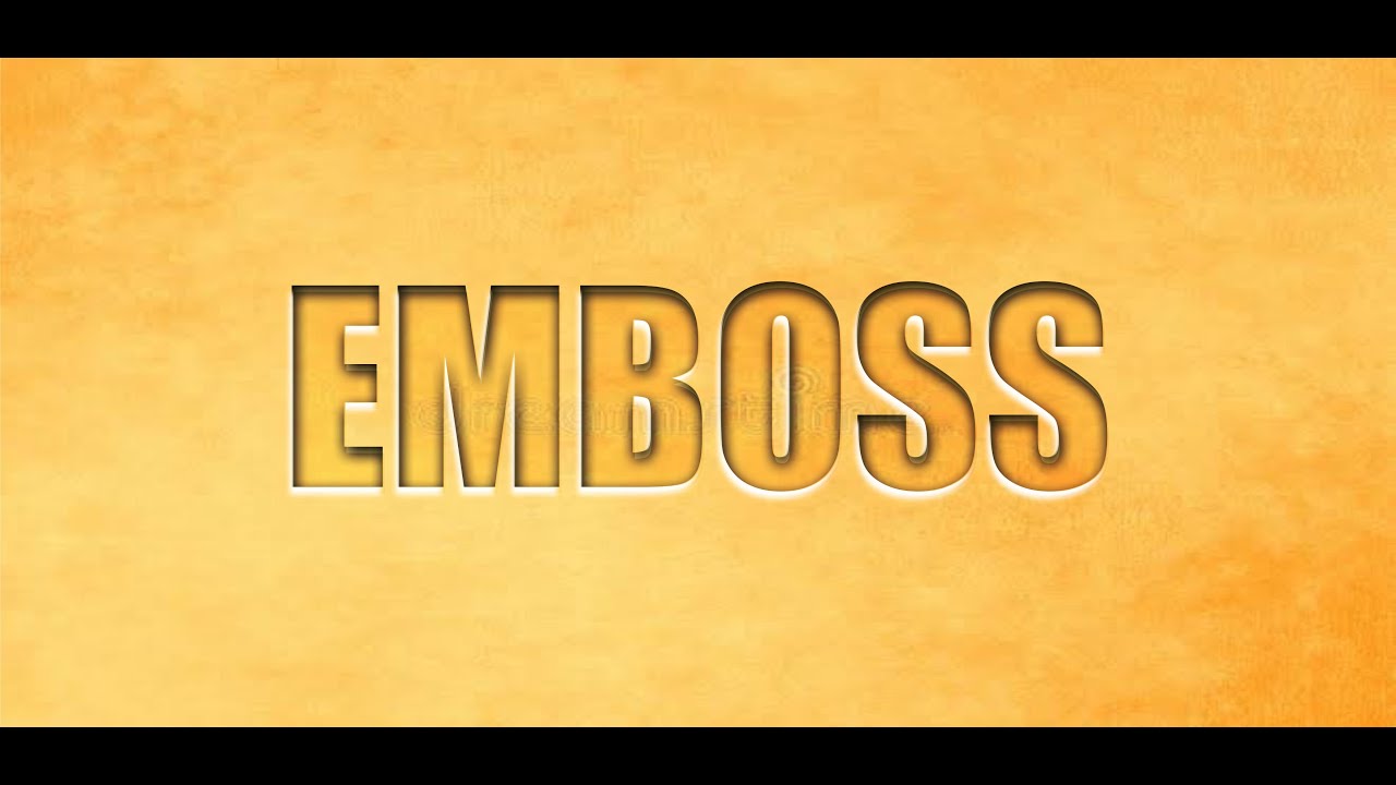 EMBOSS EFFECTS IN COREL DRAW 2020