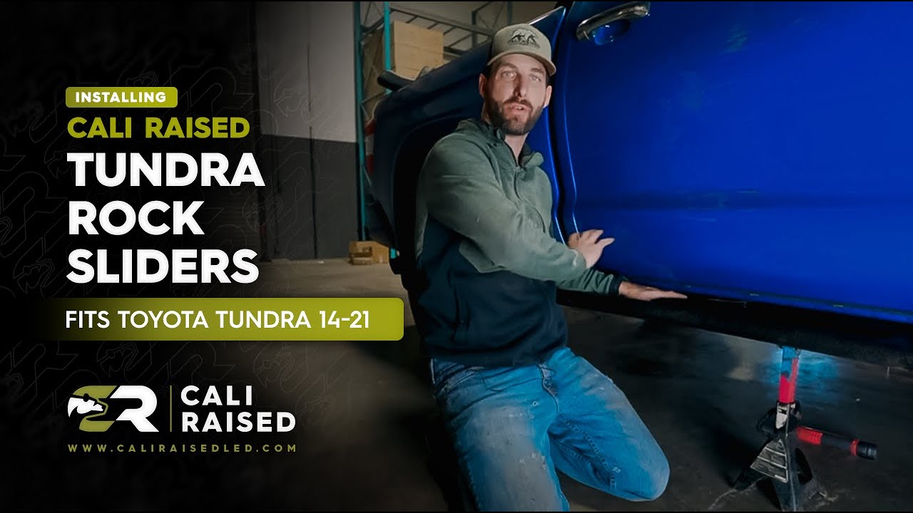 Как установить противоскользящие накладки на пороги Toyota Tundra 2014-2021 | Cali Raised