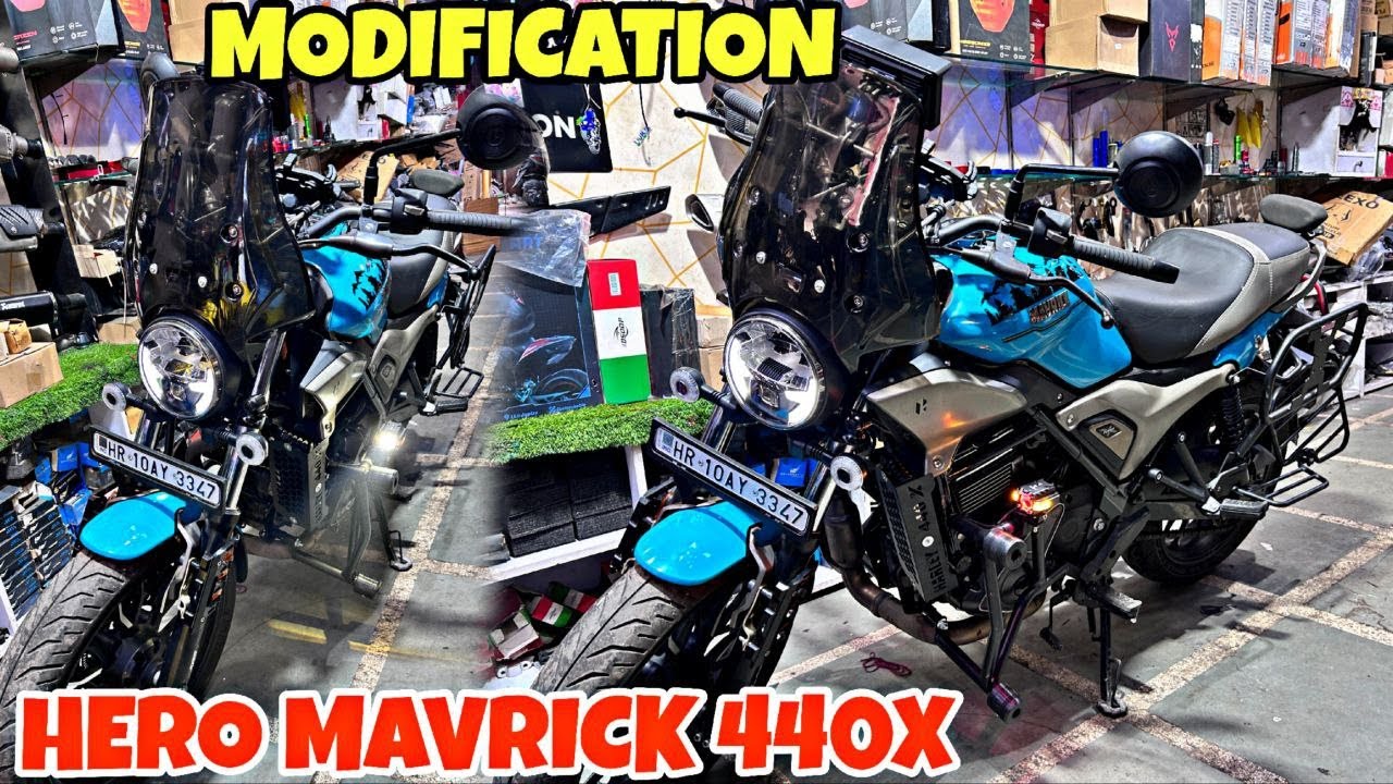 HERO MAVRICK 440X ko pura hi badal dia | Tagdi Modification | Touring Ready | Saddle Stay |