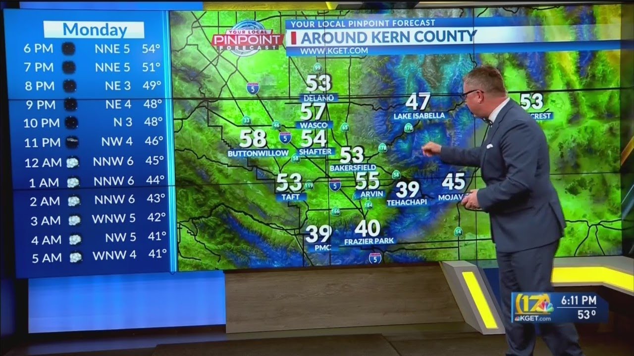 Bakersfield weather forecast Feb. 21: Winter storm expected to arrive Tuesday