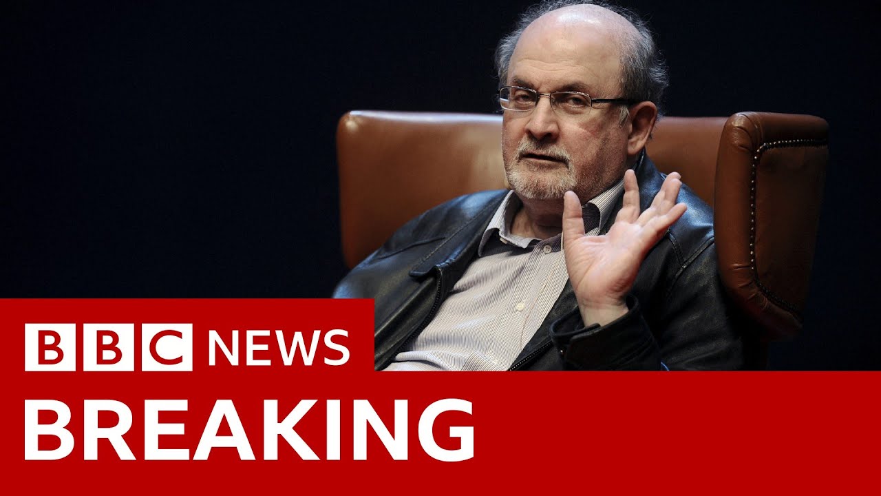 Novelist Salman Rushdie stabbed on stage - BBC News