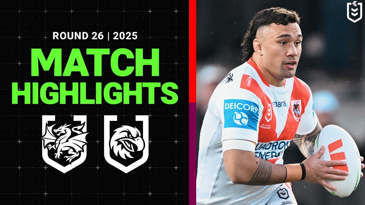 NRL Highlights | 2025&nbsp;NRL Match Highlights | Dragons v Sea Eagles&nbsp;| Round 26