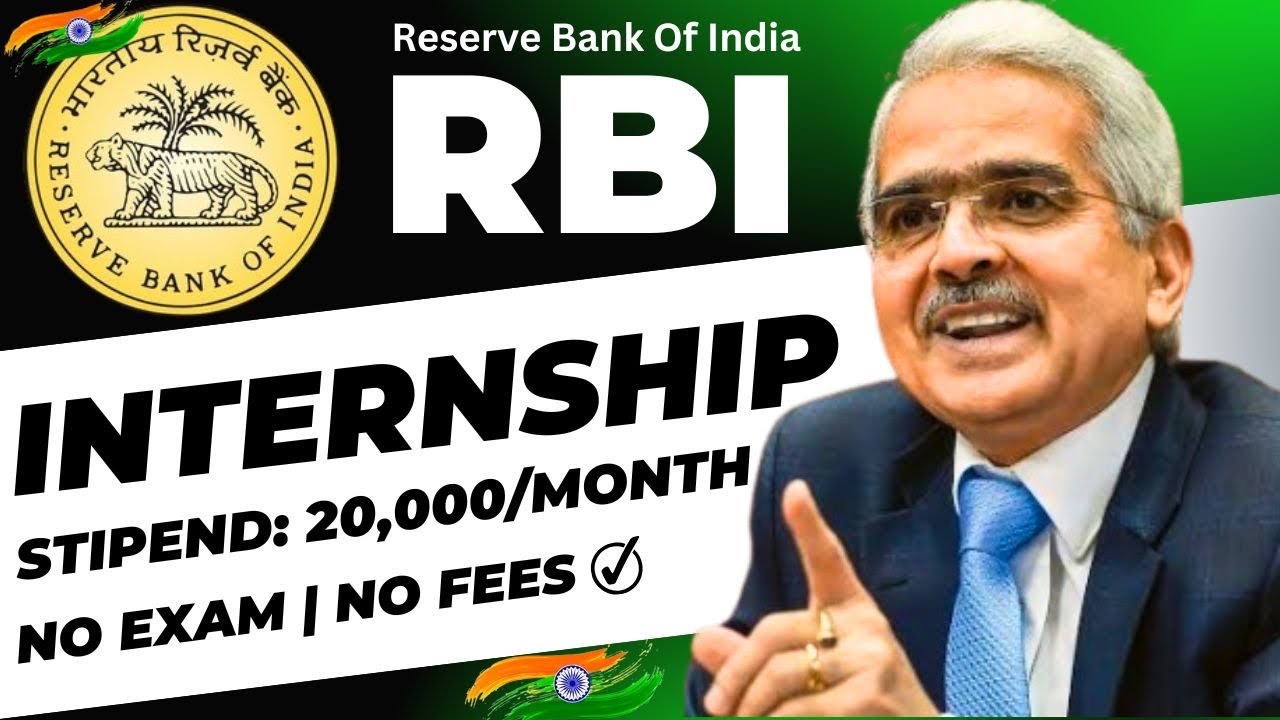 Reserve Bank Of India Launched Paid Internship for Students | RBI Internship | Government Internship