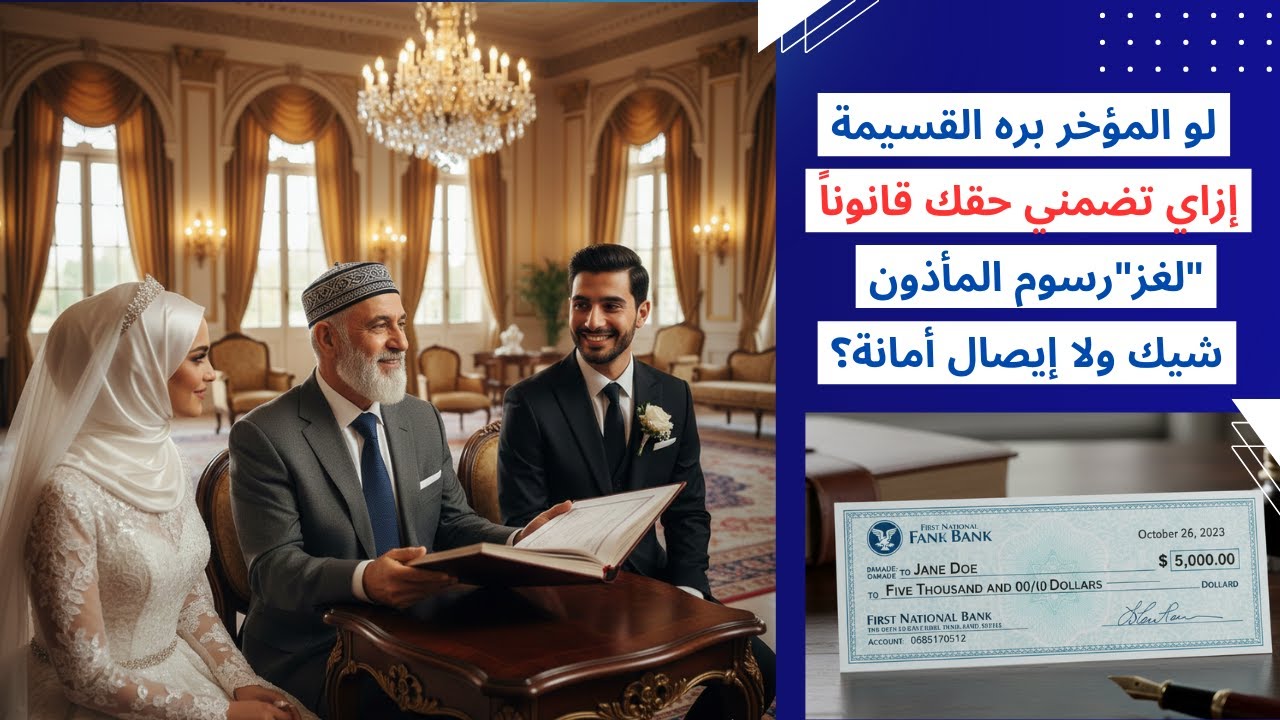 المؤخر بره القسيمة.. شيك ولا إيصال أمانة؟ إزاي تضمني حقك قانوناً #viral #foryou #explorepage