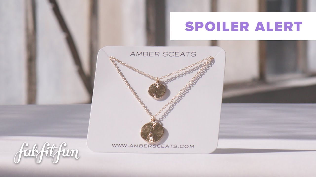 Amber Sceats&trade; Double Coin Necklace | Inside the FabFitFun Spring 2020 Box