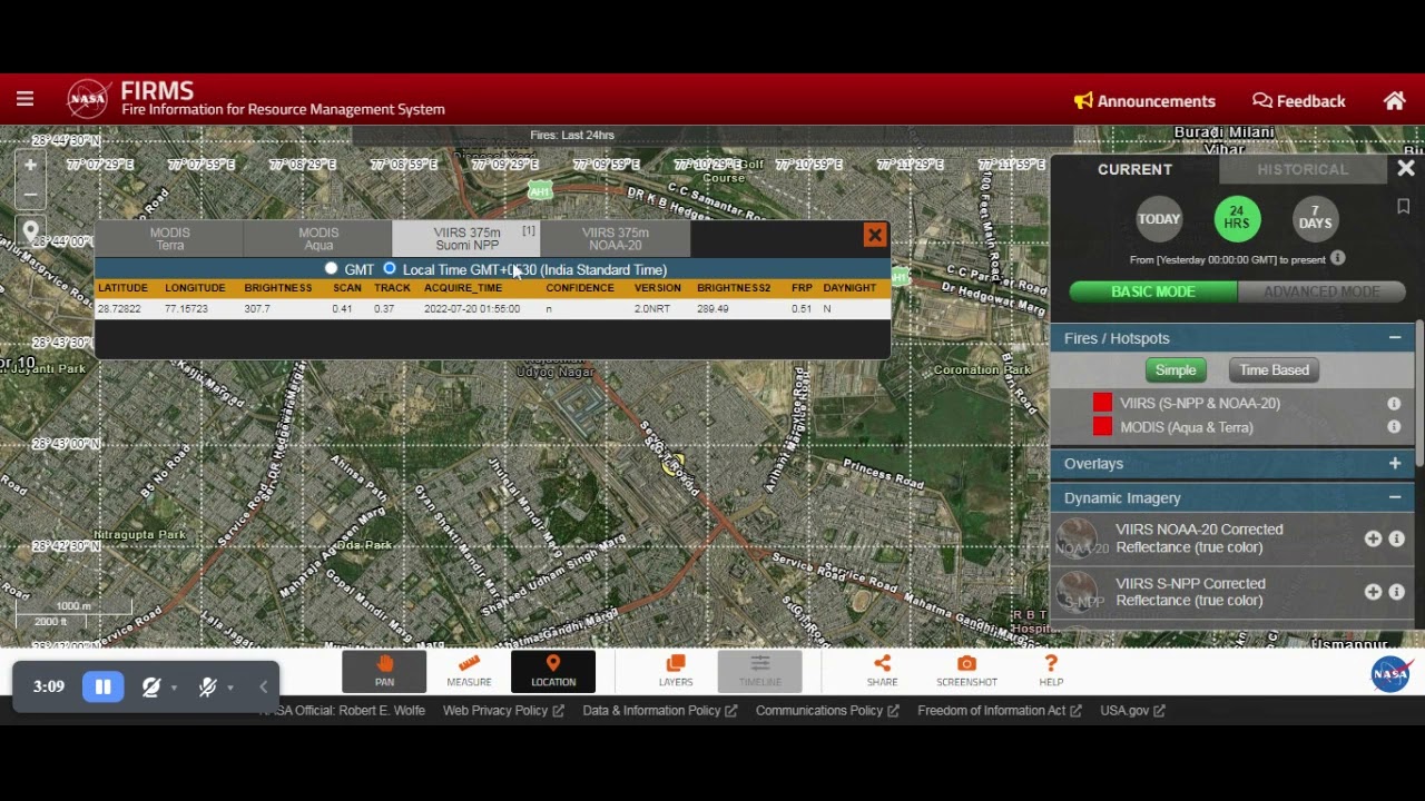 How to Track Fire Map live | NASA LANCE FIRMS |