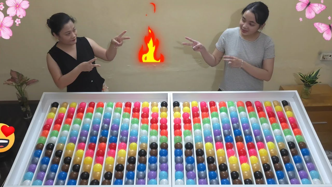 👫 Satisfying ASMR Gameplay | Two Players Sorting Color Balls 🔮