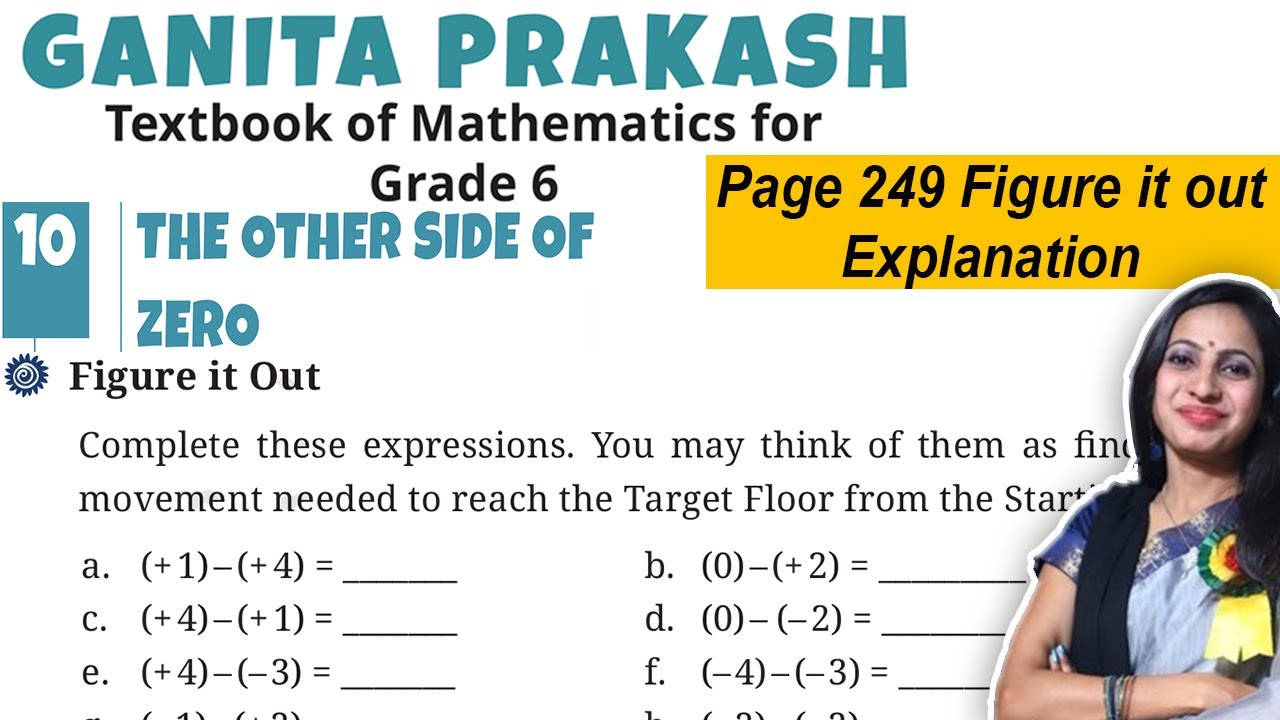 The Other Side of Zero | Class 6 Math Chapter 10 Ganita Prakash | Page 249 Figure it out Explanation