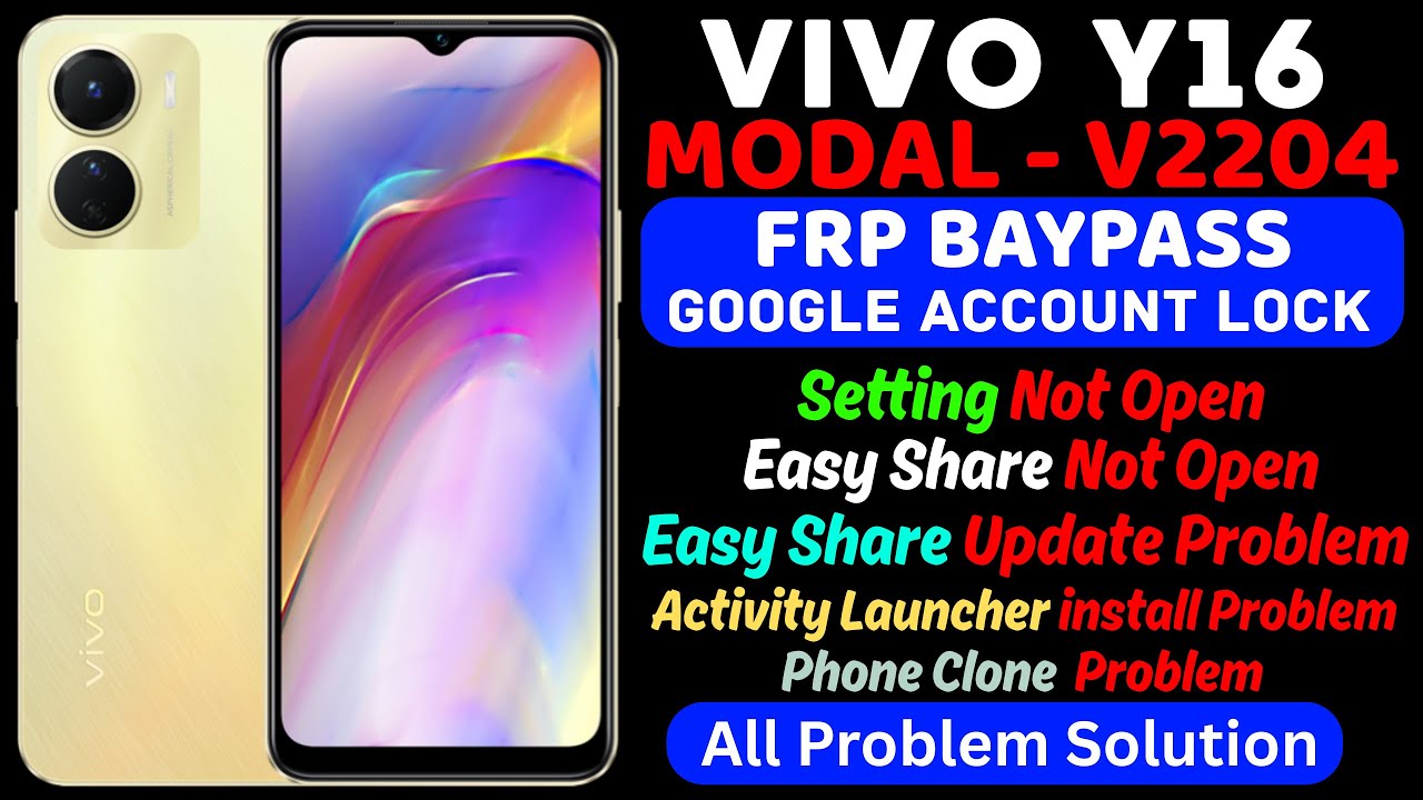 Vivo Y16 Frp Bypass | New Solution JAN 2026 | All Vivo  Frp Bypass New Solution (101% working)