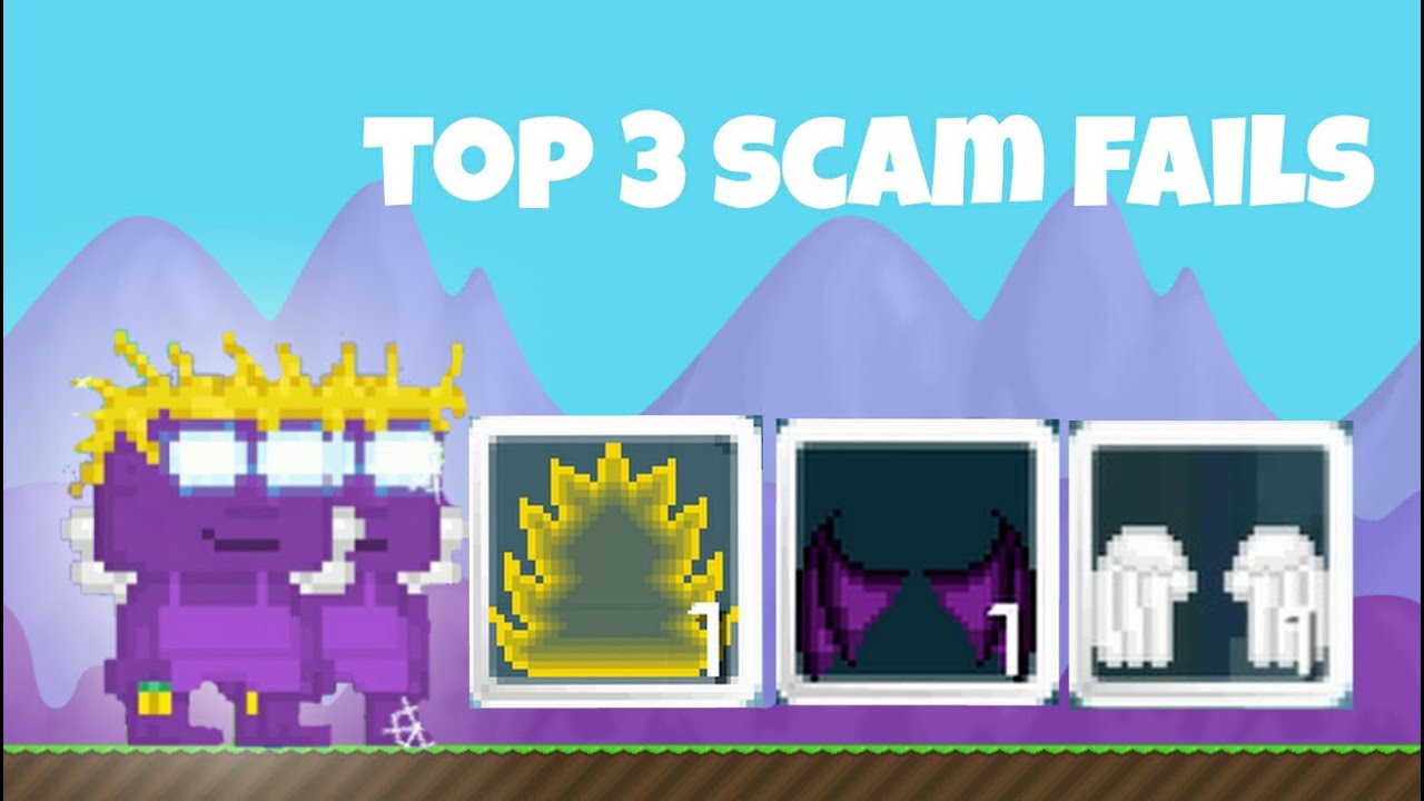 Growtopia | Top 3 Scam Fails!