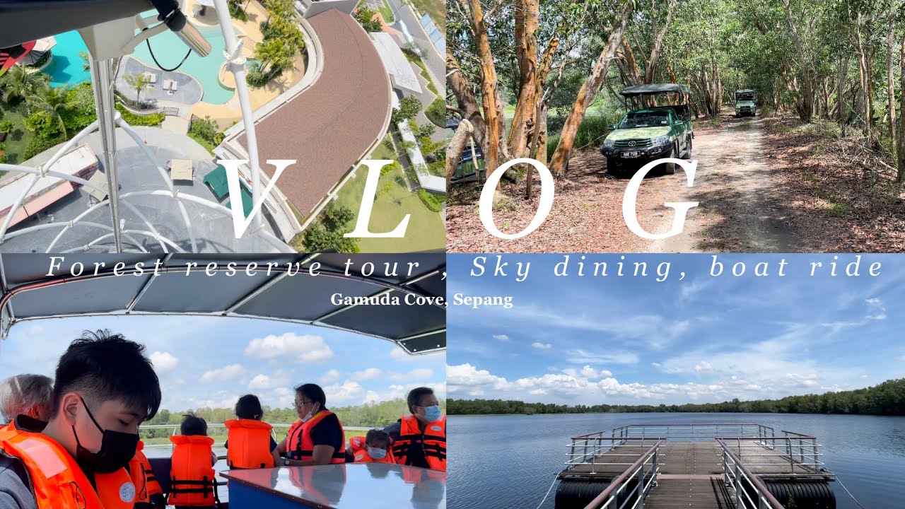 Vlog 🌿// Sky dining, Wetlands tour, lake boat cruise & wildlife  [Gamuda Cove]