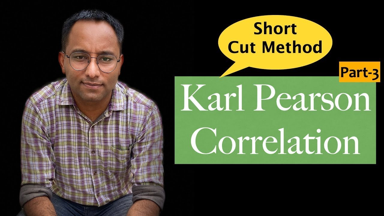 Karl Pearson Correlation: Short Cut Method #statistics #correlation #correlationcoefficient #stats