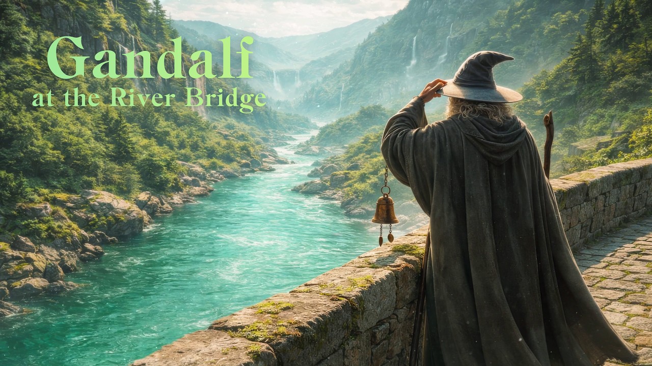 Medieval Fantasy Music for Deep Focus & Calm | Gandalf at the River Bridge